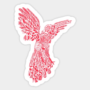 Gallito #red #version by #Bizzartino Sticker